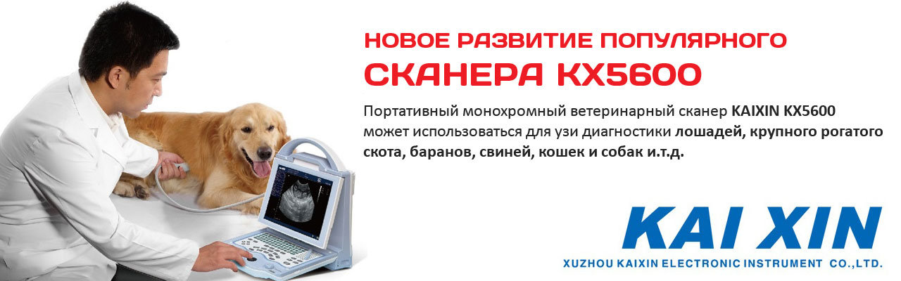 Портативный монохромный ветеринарный сканер KAIXIN KX5600